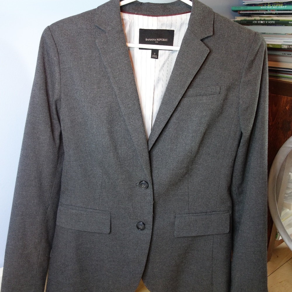 Banana Republic Grey Blazer